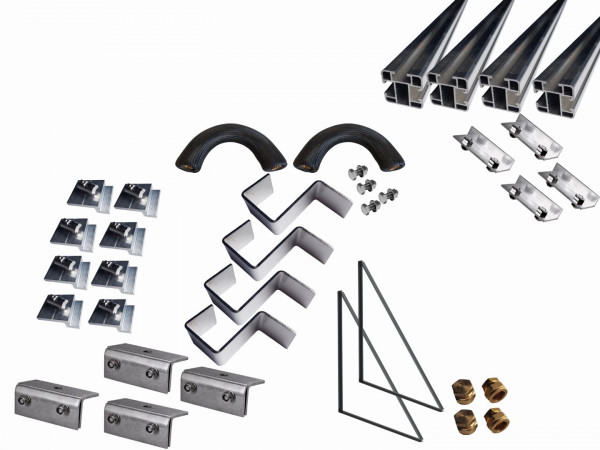 Thermic Energy Montagepaket 2er Erweiterung für FK253 waagrecht Blechfalz 15Grad