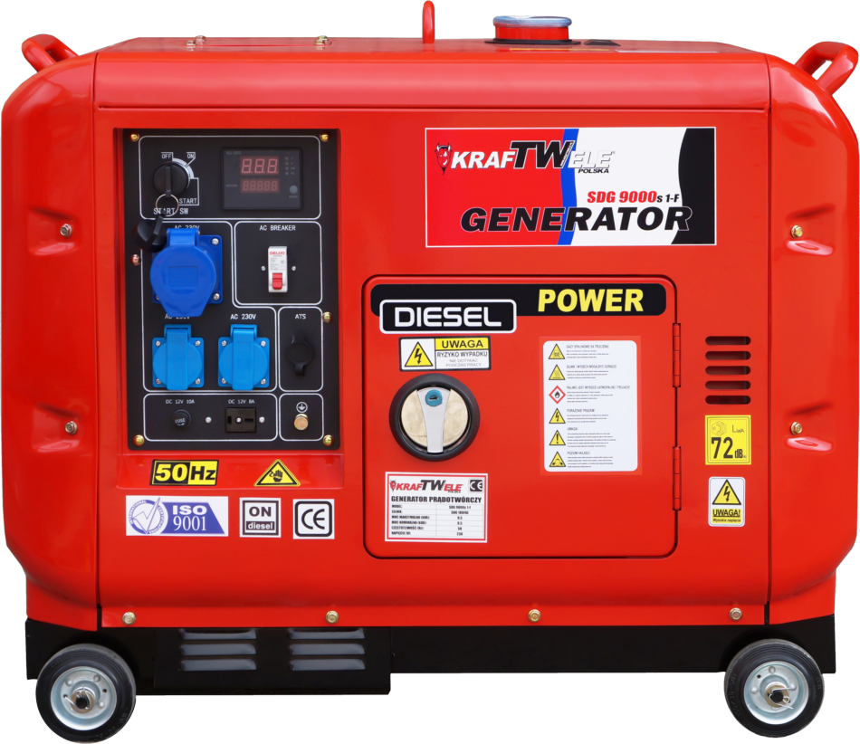 KRAFTWELE Diesel Generator SDG 9000S 1-F 9,5 kVA | Diesel Generator ...
