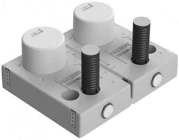 ABA UP Block QUICKTURN DUO ÖKO MS f WZ G2" koaxial 3/4" aus Messing