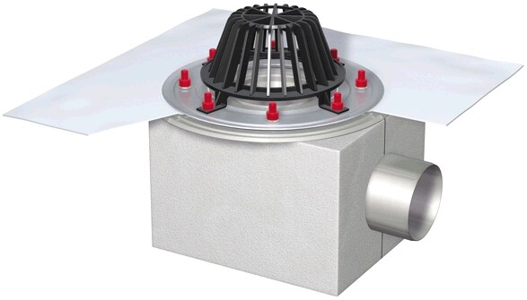 ACO Flachdachablauf Spin DN 70 1 tlg. 1,5Grad ohne Dichtungsbahn