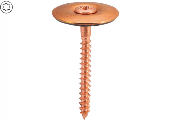 AS Spenglerschrauben CU 4.5 x 100 mm Platte 25 mm, mit Torx