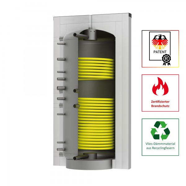 Solarbayer Schichtleit-Pufferspeicher SLS-5000-2S-Plus, patent. SLS-System