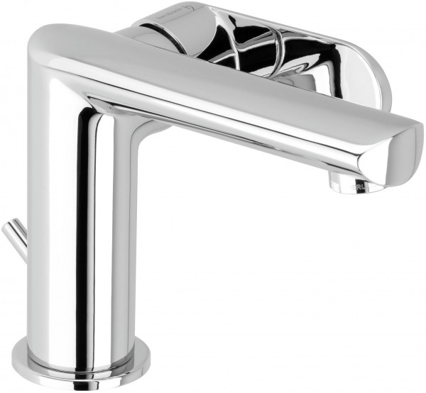 Herzbach Waschtisch Einlochbatterie Memo seit Bedien. m Zugst Ablaufgarn. chr