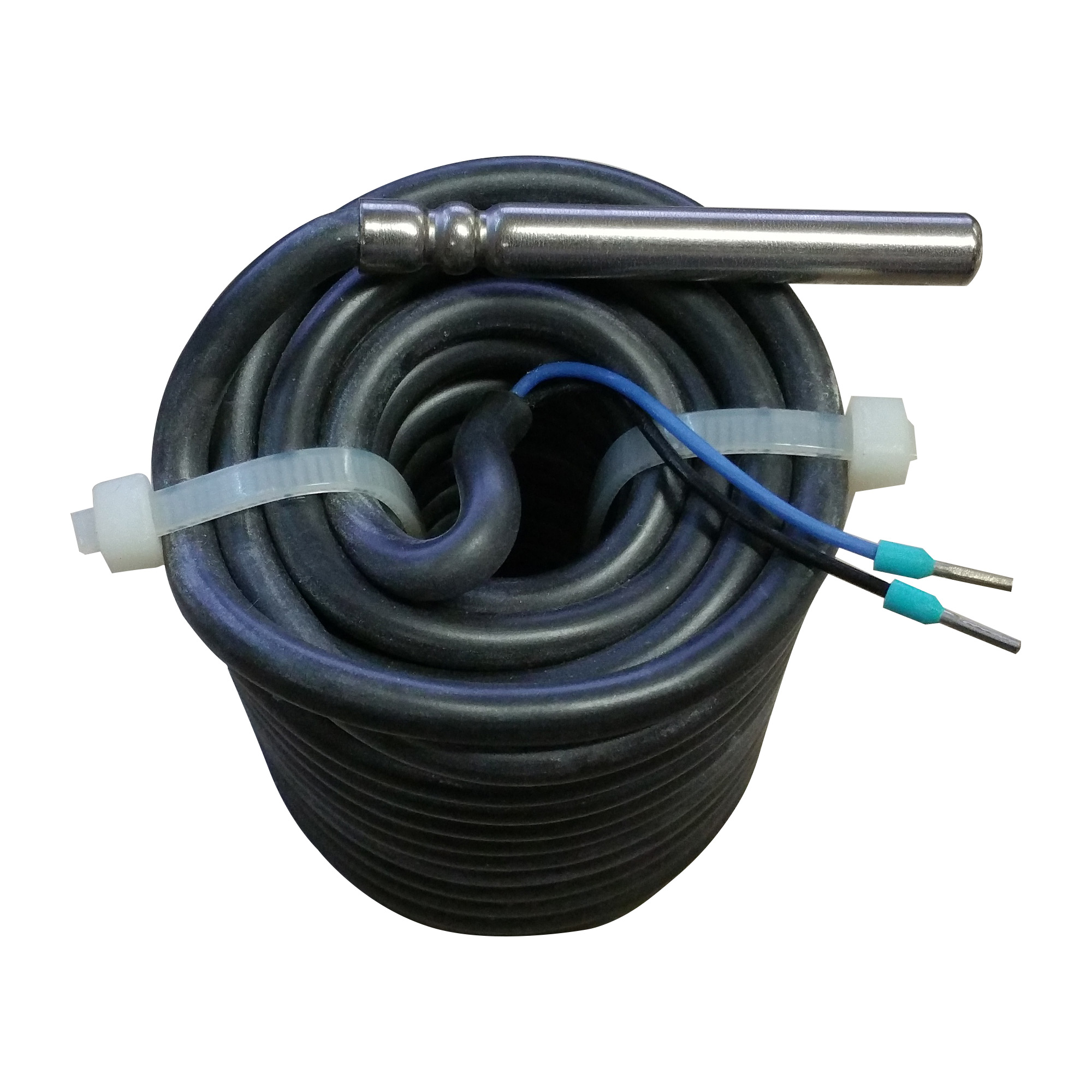 Produktbild von PT1000 Temperaturfühler (Kabeltyp) Mit 2,5 M PVC-Leitung, Bis 105 °C – Als Speicher-, Kollektor- Oder Tauchfühler Für Solaranlagen & Heizungen