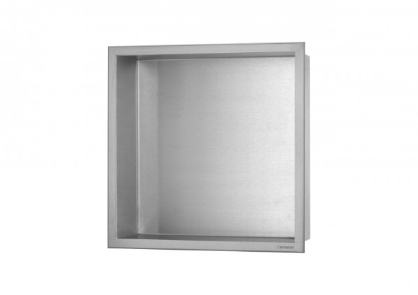 ESS Wandnische BOX 10 Edelstahl Rahmen Edelstahl gebürstet, 300x300x100