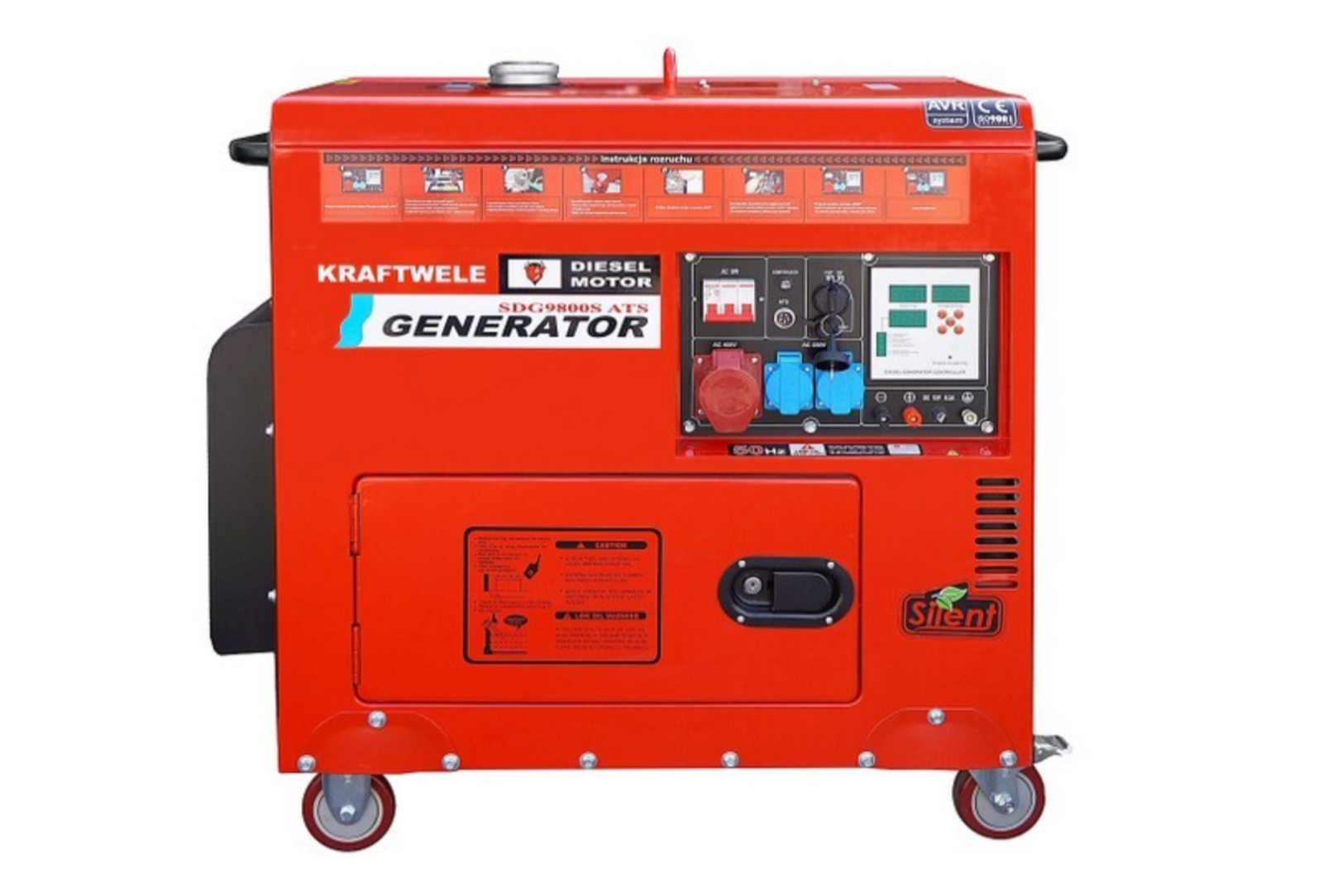 KRAFTWELE Diesel Generator SDG 9800S 9,8 kVA 25 Liter Tank | Diesel ...