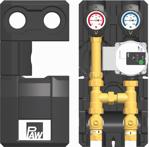 PAW HeatBloC K36 DN 20 RL-Hochhaltg. therm. Ventil 45 Wilo Para SC 15/6-43