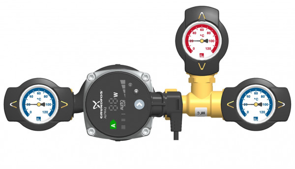 PAW RL Hochhaltg RHT DN 20 Thermisches Ventil 45 C 3/4" IG GF ALPHA2.1 15-60