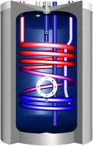 Unterstellspeicher EHRE emailliert, silber, Hochleistung