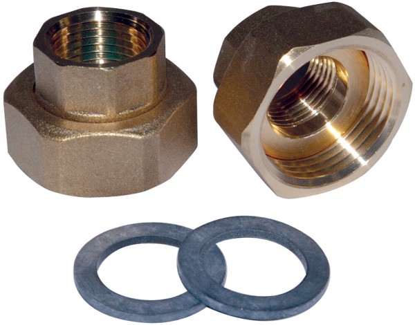 Wilo Temperguss Verschraubung Rp 1"/2xG 1 i 1 Satz