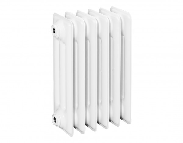 HG-TEC DIN-Stahlradiator RAL 9010 gep. 32 Glieder BH 450 NA 350 BL 1600 BT 160