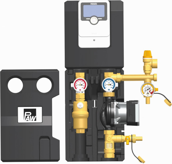 PAW SolarBloC midi Basic 2-Strang Flowmeter Regler SC2.3 Wilo Para ST 15/7