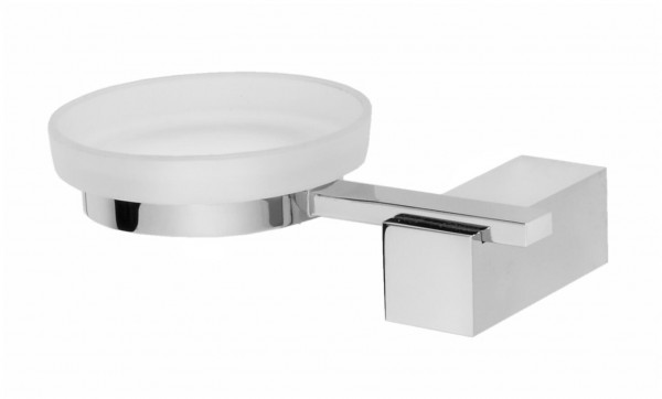 Herzbach Seifenschale PIXA m Halter Glas ma chr