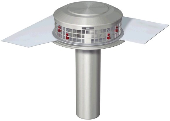 ACO Flachdachablauf Spin DN 125 1 tlg. 90Grad ohne Dichtungsbahn