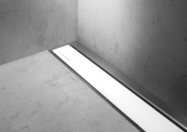 ESS Duschrinne Modulo Wall TAF Glas Weiß 80 cm