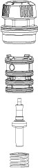 LK Armatur LK 552 Einsatz 35-65 Grad C