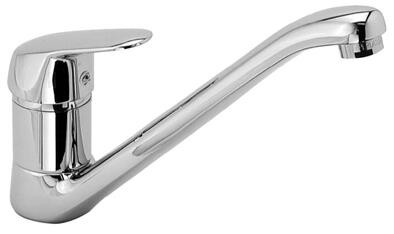 Herzbach Spültisch Einlochbatterie Kappa m schwenkb. Ala 135 Grad Niederdruck chr