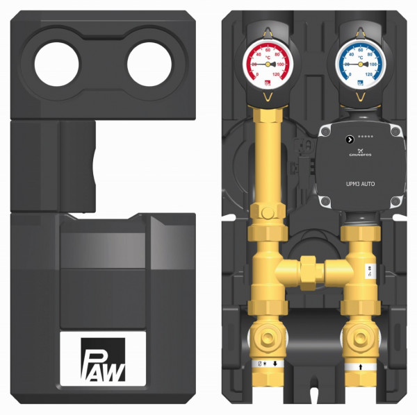 PAW HeatBloC K36 DN 20 RL-Hochhaltg. therm Ventil 45 GF UPM3 Auto L 15-70/PP3