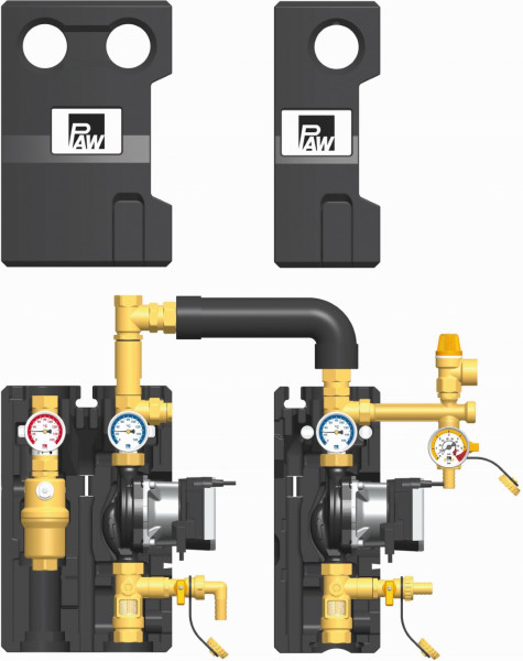 PAW SolarBloC midi Basic 3-Strang, 2x FLowmeter 2x Wilo Para ST 15/13