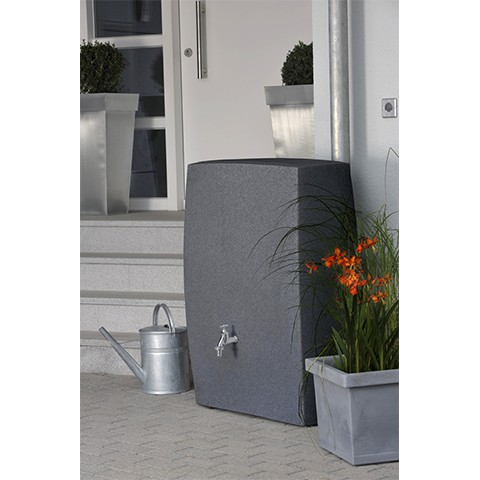ewuaqua iWater Noblesse 275 l black granit PE-Regenwasserspeicher bepflanzbar
