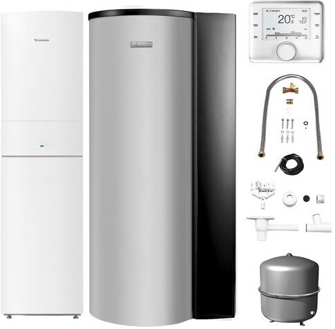 Junkers Bosch Systempaket CERAPURSOLAR COMFORT CSW50, CSW 14/75 3, 14 kW, E