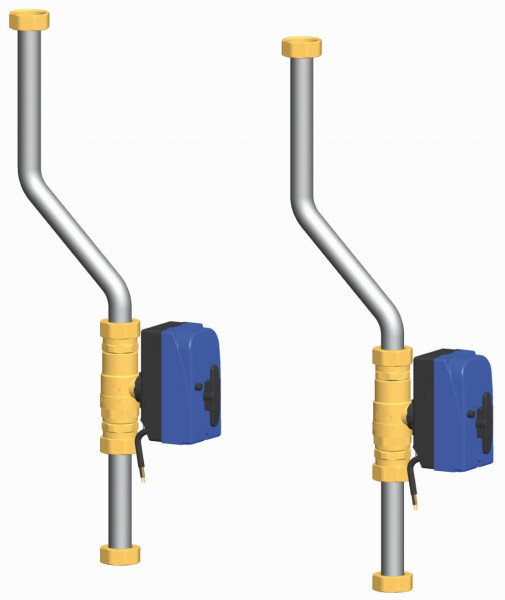 PAW Zub FriwaMidi Kask 2x Rohr Set DN 20 zum Einbau inkl 2x Durchg Vent DN 20 Ve