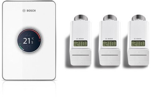 Junkers Bosch W LAN Regler EasyControl Smart Set CT 200 weiß 3 Funk Thermostate