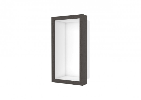 ESS Wandnische W-BOX Niche Weiß Rahmen: Oak - Wenge, 150x300x100