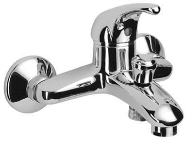 Herzbach WF und Brausebatterie Largo Brauseanschluss 1/2" chr