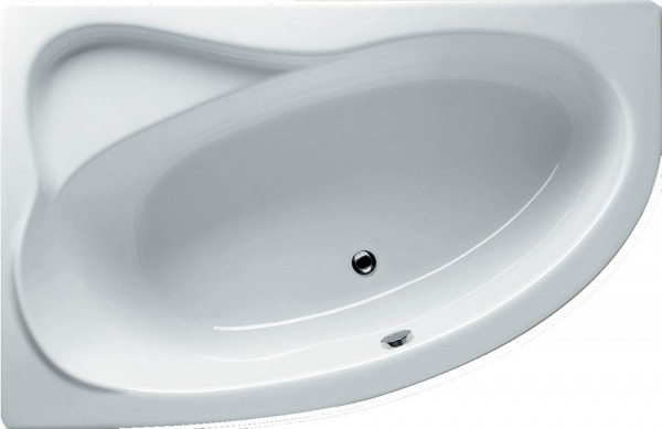 RIHO Raumsparwanne Lyra rechts 140x90cm, 120 l weiß