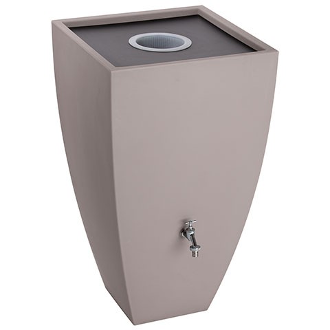 ewuaqua iWater Modena 200 l taupe PE-Regenwassersp. mit integr. Filter