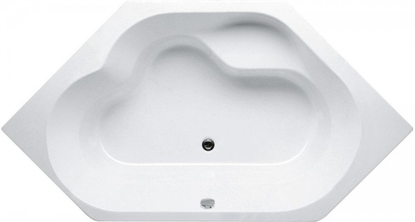 RIHO Sechseckwanne Winnipeg 145x145cm, 225 l weiß