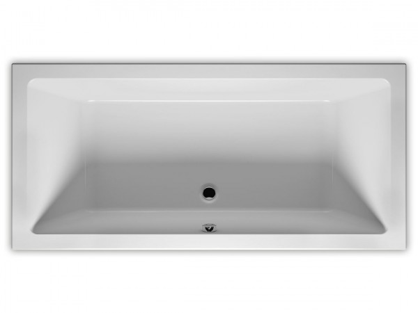 RIHO Rechteckwanne Lugo Wannenrand 10mm 180x90cm 250 l glänz. we