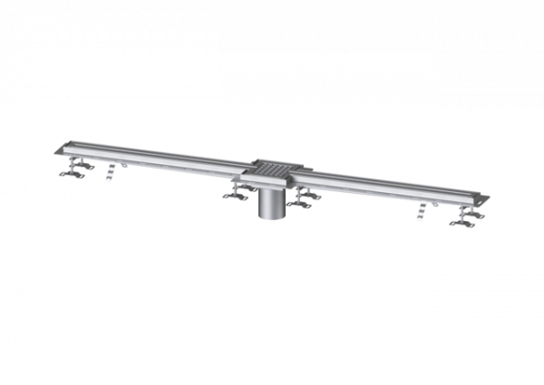 KESSEL Schlitzrinne Ferrofix Fliesenanschlusswinkel, 17x2000mm,mittig