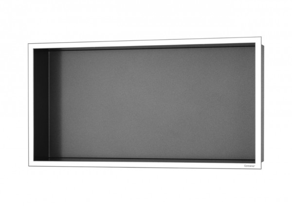 ESS Wandnische BOX 10 Niche Anthrazit Rahmen poliert, 600x300x100