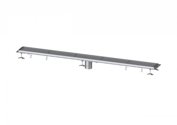 KESSEL Kastenrinne Ferrofix m. Fliesenanschlusswinkel, 200 x 2550 mm