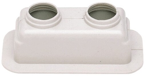 Honeywell Doppelrosette f Einrohrverteiler weiß