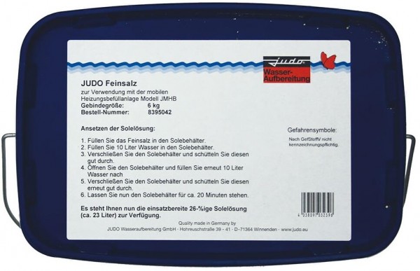 Judo Spezial Regeneriersalz f JMHB, als Feinsalz i Lebensmittelqual.