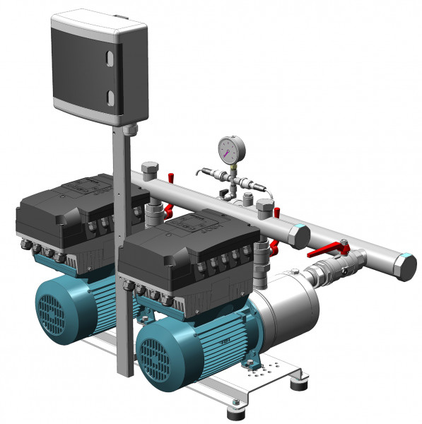 Calpeda BS2V 2 MXH803/A-ITT Druckerhöhungsanlage m. 2 MXH803/A-ITT
