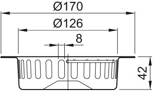 ACO Eimer ES Schlitzweite 8mm