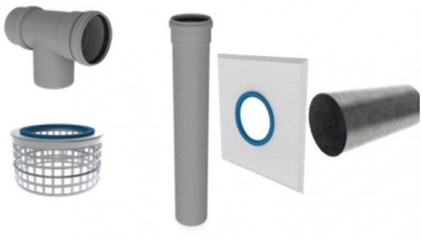 INTERDOMO PP Grundbausatz IV DN 60 im Schacht