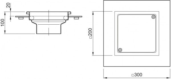 ACO Reinigungsverschluss FINOR CR 1 tlg. Edelstahl, M 125 DN 150