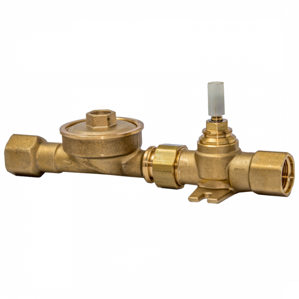 DELTAMESS Montagestrang Koax 2", Aufputz 3/4 IG Messing, Spindelventil 1