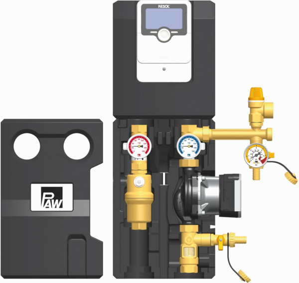 PAW SolarBloC midi Basic 2-Strang Flowmetr Regler SC2.3 Wilo Para ST 15/13