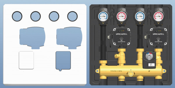 PAW Thermax VT Syst DN 20 K31 direkt / K32 gem Mot SR2 2x GF UPM3 Auto L 15-70