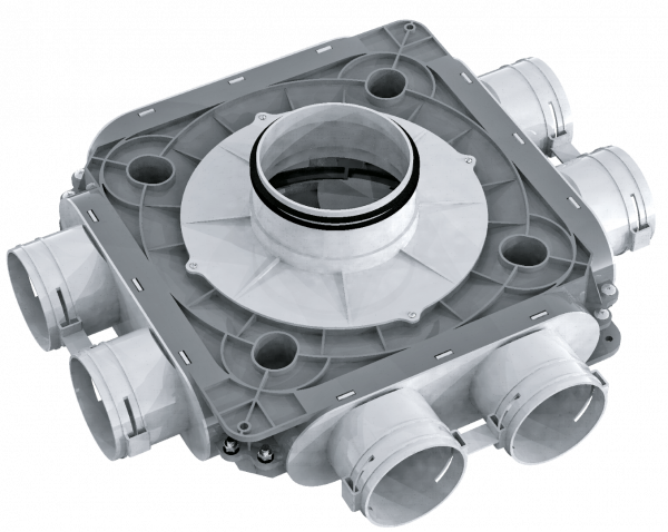 Blauberg BlauFast SR 125/90x6 50P Kunststoffverteilerkasten