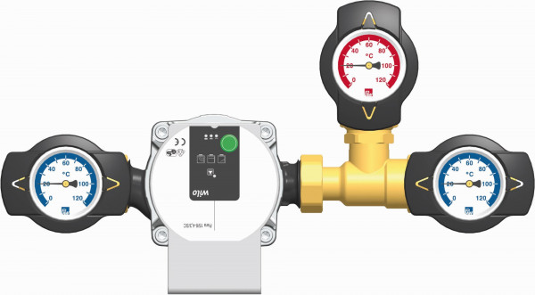 PAW RL Hochhaltg RHT DN 20 Thermisches Ventil 45 C 3/4" IG Wilo Para SC 15/6-43