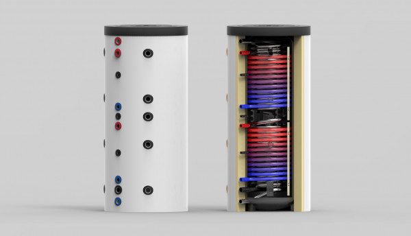 Thermic Energy Hygienespeicher SKS-2W 500 2 WT, Edelstahlwellrohr, EEK A, silber