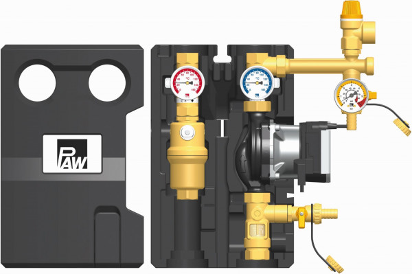 PAW SolarBloC midi Basic 2-Strang Flowmeter Wilo Para ST 15/13