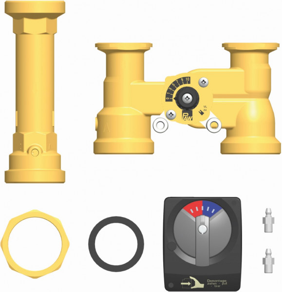 PAW Umbausatz K31 auf K32 DN 32 Mischer, Rücklaufrohr, Stellmotor, Dichtung